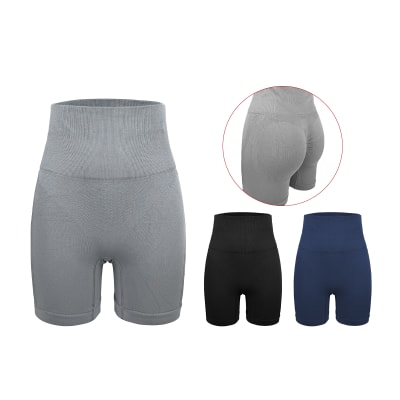 CALZA  CORTA MUJER TIRO ALTO SIN COSTURA M-L/L-XXL1