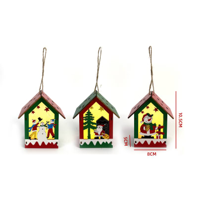 ADORNO NAVIDAD CASITA LED 10.5X5X8CM1