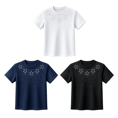 POLERA MUJER ESTRELLAS BRILLO M L XL 2XL1