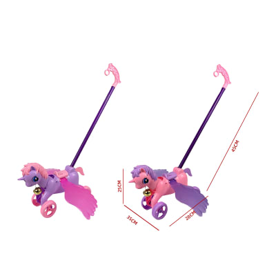 PEGASO DIDACTICO DE ARRASTRE CON LUZ Y SONIDO 25x28x35x45cm1
