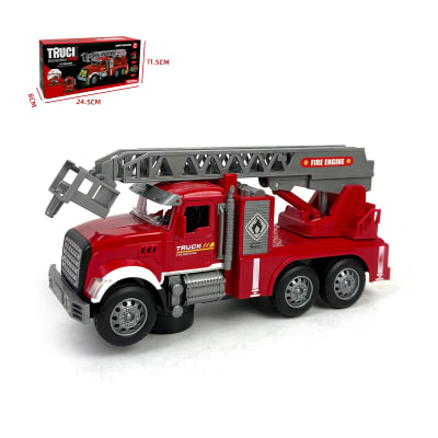 CARRO BOMBEROS CON ESCALERA/LUCES 8X24.5X11.5CM1