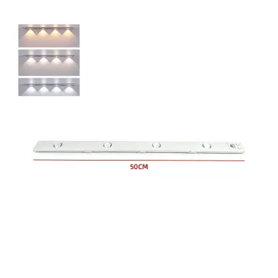 LUZ SENSORIAL LINEAL RECARGABLE USB 3 TONOS 50CM1