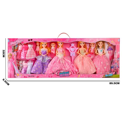 SET MUÑECAS PRINCESAS CON VESTIDOS Y ACCESORIOS1