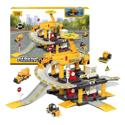 SET ESTACIONAMIENTO INFANTIL CON VEHICULOS 58PCS1