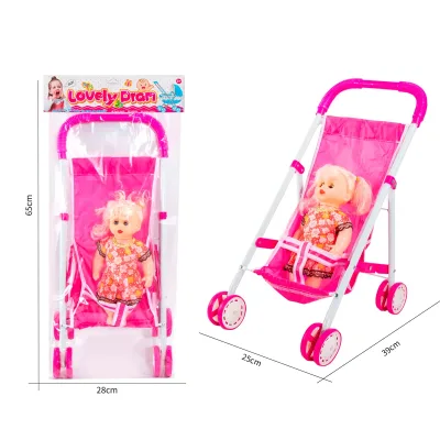 COCHE MUÑECA CON BEBE 30 CM1