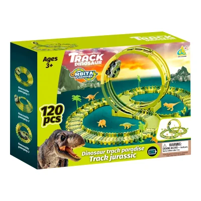 PISTA FLEXIBLE DINOSAURIO 120 PCS1