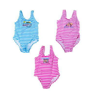 TRAJE DE BAÑO NIÑA COMPLETO RAYADO 454711