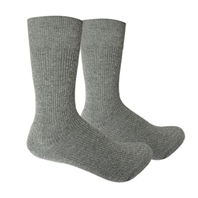 CALCETINES ESCOLAR CORTO COLOR GRIS ACRILICO TALLA 10-11 | 12 UNID1