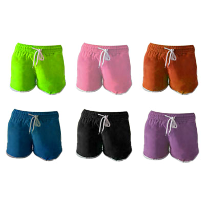SHORT TRAJE DE BAÑO MUJER COLOR LISO | 12 UNID1