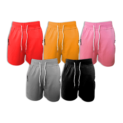 SHORT DE MUJER COLOR LISO CON CIERRE1