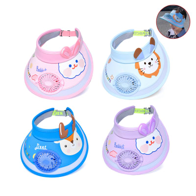 VISERA INFANTIL CON VENTILADOR ANIMALES 25X24CM1