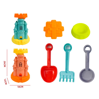 SET DE JUGUETES PARA LA PLAYA CASTILLO 18X12X26CM1