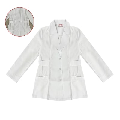 DELANTAL BLANCO MUJER TALLA S/M/L/XL/2XL/3XL1