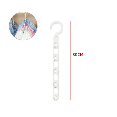 COLGADOR MULTIPLE DOBLE PLASTICO 30cm1