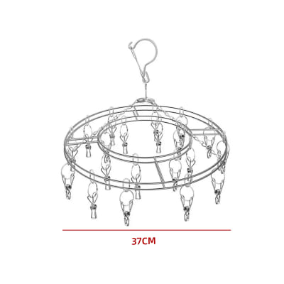 COLGADOR ROPA CIRCULAR CON PINZAS METALICAS 37cm1