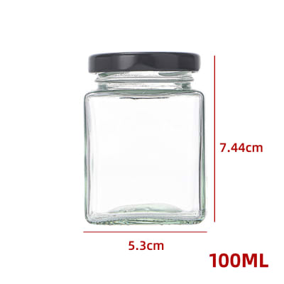 FRASCO DE VIDRIO LISO CON TAPA ALUMINIO  100 ML1