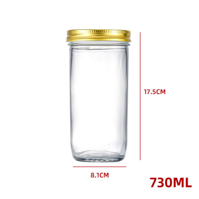 FRASCO VIDRIO TAPA DORADA 730 ML1