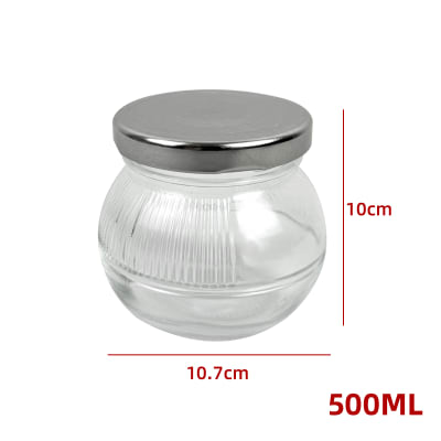 FRASCO DE VIDRIO CON TAPA ALUMINIO 500 ML1