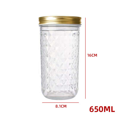 FRASCO VIDRIO TAPA DORADA PLASTICO 650 ML1