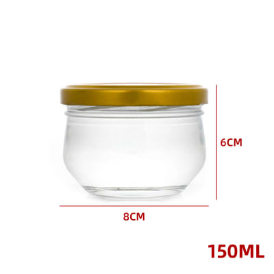 FRASCO DE VIDRIO  CON TAPA ALUMINIO  150 ML IDEAL PARA ESPECIAS O COMETICOS NATURALES1