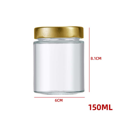 FRASCO DE VIDRIO  CON TAPA ALUMINIO  150 ML CIRCULAR PARA TODO USO1