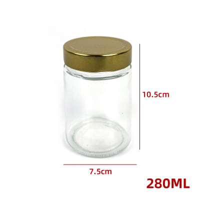 FRASCO DE VIDRIO CON TAPA ALUMINIO 280 ML1