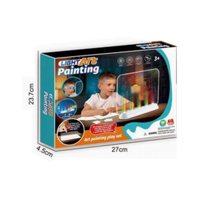 PIZARRA DE DIBUJO 3D CON LUCES 21X24X5CM1