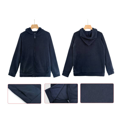 POLERON POLAR ESCOLAR UNISEX AZUL MARINO | TALLAS M A XL1