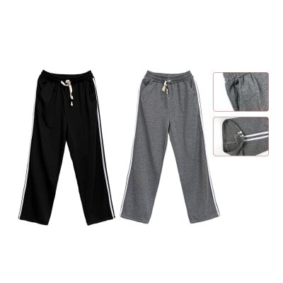 PANTALÓN BUZO HOMBRE FRANJA LATERALES ALGODÓN1