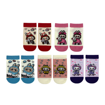 CALCETIN NIÑA TOBILLO MONITO 6-91