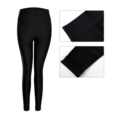 CALZA DEPORTIVA BRILLO MUJER NEGRA1