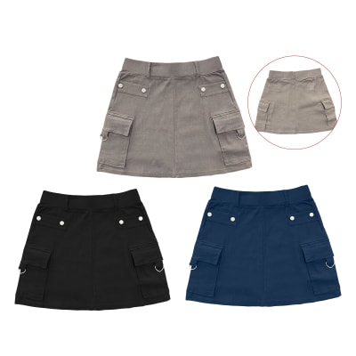 FALDA MUJER BOLSILLOS CARGO TALLAS COLORES SURTIDOS1