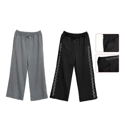 PANTALON BUZO BRILLO PIERNA ANCHA M-L/L-XL/XL-XXL1