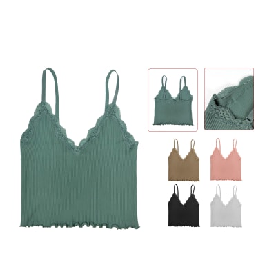 CAMISETA PABILO SIN COSTURA CON ENCAJES M-L/L-XXL1