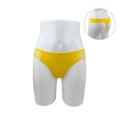 COLALESS AMARILLA CON ENCAJES LATERAL  AMARILLO M-XL1