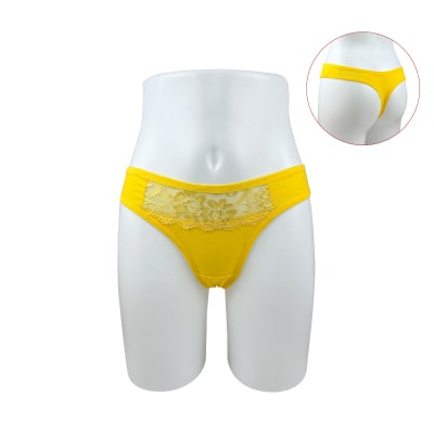 COLALESS LOLA CON ENCAJES M-XL COLOR AMARILLO1