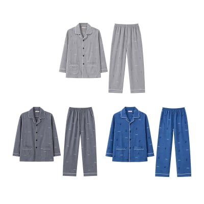 UNI*PIJAMA HOMBRE ADULTO MANGA LARGA PANTALON LARGO M-L-XL-2XL1