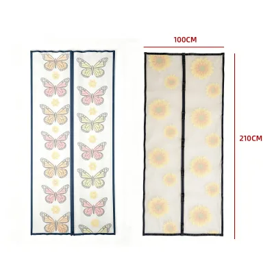 CORTINA MALLA MOSQUITERA DISEÑO FLORAL 100X210CM1