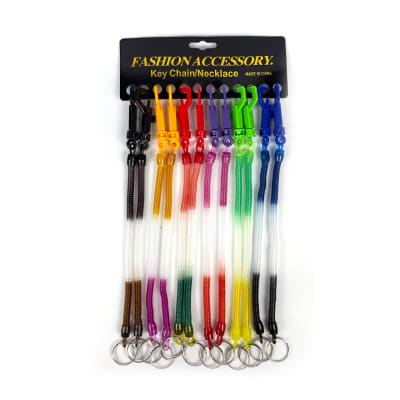LLAVERO ELÁSTICO MULTICOLOR REFORZADO 20 CM1
