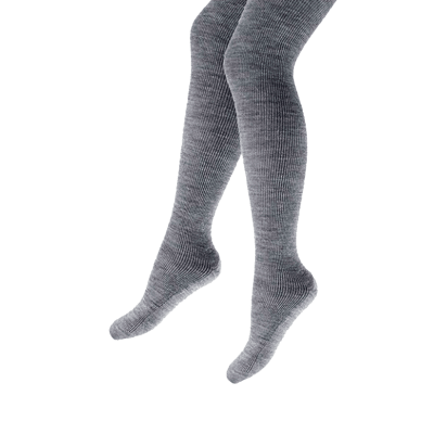 BALLERINA ESCOLAR GRIS LINEA  ALGODON  POLAR  TALLA 05-06| 12 UNID3