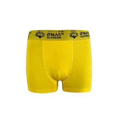 BOXER DE HOMBRE COLOR LISO ELASTICO OMAS | 12 UNID1