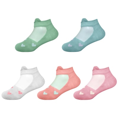 CALCETINES DE NIÑA CORTE TOBILLO DISEÑO ANIMALES TALLA 4| 12 UNID1