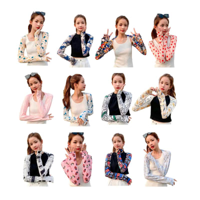 MANGA DE PROTECCION SOLAR UV MUJER 75X10X16CM | 12 UNID1