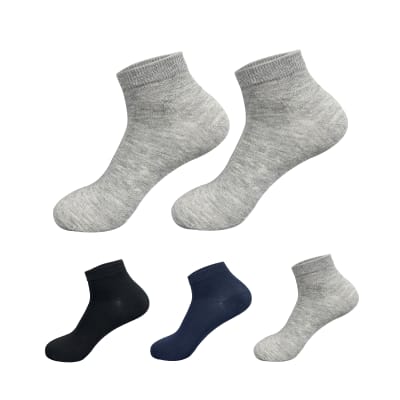 CALCETINES DE NIÑO JUVENIL CORTE TOBILLO COLORES LISO TALLA 13-16 | 12 UNID1
