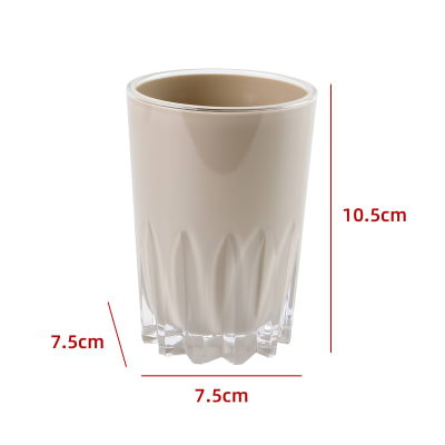 VASO DE BAÑO BEIGE 10.5X7.5X7.5CM 1