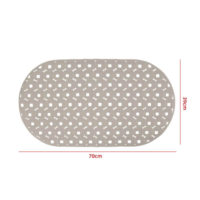 ALFOMBRA DE GOMA ANTIDESLIZANTE DE DUCHA BEIGE 70X391