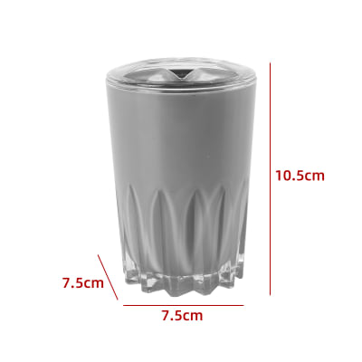 PORTACEPILLO DE DIENTES GRIS 10.5X7.5X7.5CM1