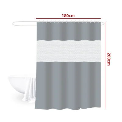 CORTINA DE DUCHA 180*200 GRIS1