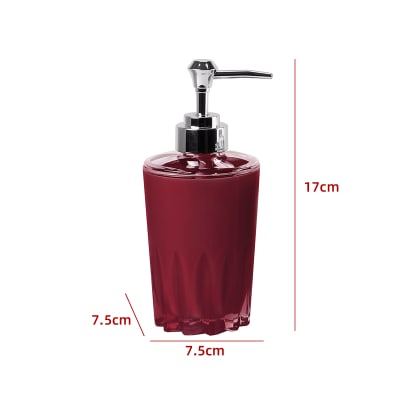 DISPENSADOR DE JABÓN BURDEO 17X7.5X7.5CM1