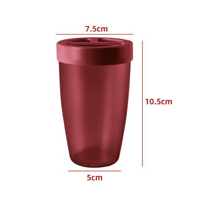 PORTACEPILLO DE DIENTES TRANSPARENTE BURDEO 12*7.5*5CM1